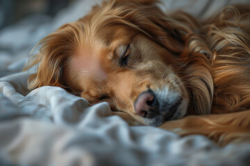 A therapy animal providing comfort and companionship to hospital patients with disabilities, brightening their days with unconditional love. Concept of animal-assisted therapy. Generative Ai.