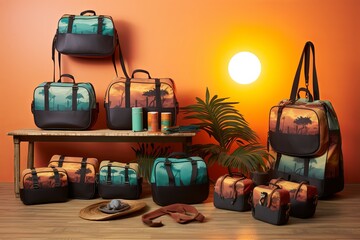 Wild Safari Sunset Gradients Outdoor Camping Gear Catalog: Adventurous Essentials for Your Journey