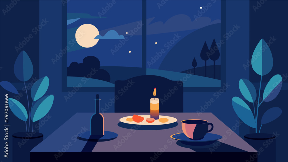 Poster the serenity of a candlelit dinner on a quiet evening allowing you to fully disconnect from the outs