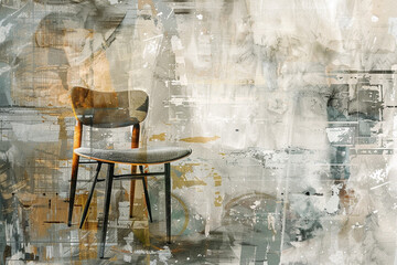An artistic composition featuring a Bofinger chair, symbolizing modern elegance and refined taste.