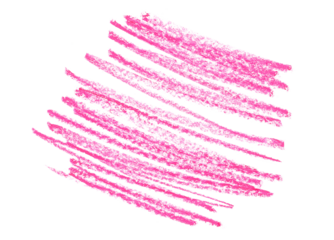Grunge hand draw, scribble pink square, wax pastel, crayon isolated on white, clipping path
