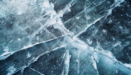 beautiful cracked ice surface texture background