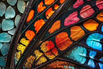Vibrant Macro Photography of Butterfly Wings