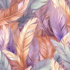 feathers on a white background