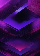 A geometric purple and black texture with a futuristic style.