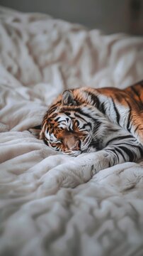 Tiger wildlife animal blanket.