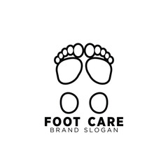 foot care podiatri logo with simple design premium quality