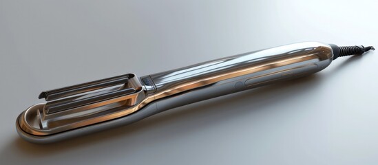Sleek and Straight A CloseUp Look at a D Rendered Hair Straightener Tool - obrazy, fototapety, plakaty