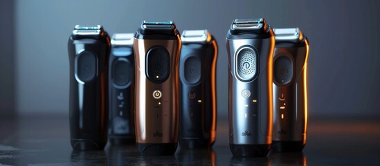 Stylish Electric Shavers The Future of Grooming Technology - obrazy, fototapety, plakaty