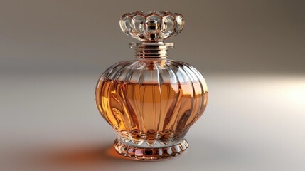 Eau de Parfum A Captivating Fragrance Bottle Design in a Modern Studio - obrazy, fototapety, plakaty