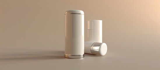 Sleek Design of a Rollon Deodorant Bottle in D Technology - obrazy, fototapety, plakaty