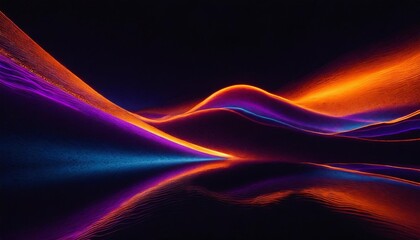 a purple orange and blue abstract grainy background smooth curves light black and orange emotive abstractions color field explorations free flowing and fluid lines reflective surfaces