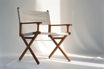 Captivating image showcasing Luna director chair's minimalist allure against a clean white canvas.