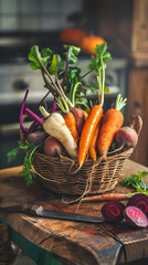 Preparing a Healthy, Hearty Meal with Freshly Harvested Root Vegatables