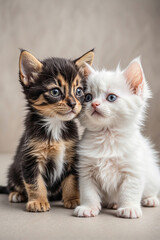 Close-Up Photo of an Adorable Kitten: A Perfect Wall Art Picture Capturing the Cuteness of Kittens.