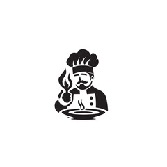 Chef in cartoon, doodle style . Image for t-shirt, web, mobile apps and ui. Isolated 2d vector illustration in logo, icon, sketch style, Eps 10, black and white. AI Generative