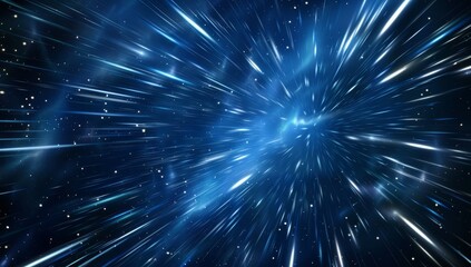 Hyperspace Travel Through a Starfield