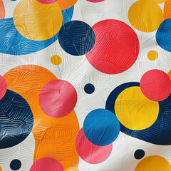 seamless pattern with colorful balls
