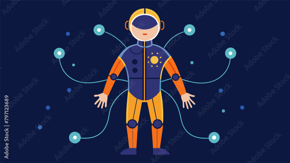 Poster a sensory suit that mimics the physical sensations of another person providing a deeper understandin