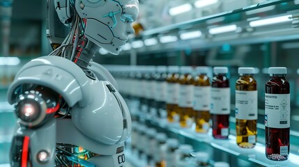 Revolutionizing Healthcare: Futuristic Drugs Discovered by AI in High-Tech Lab