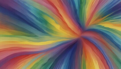 Obraz premium Vibrant Watercolor Background with Radiant Rainbow Colors