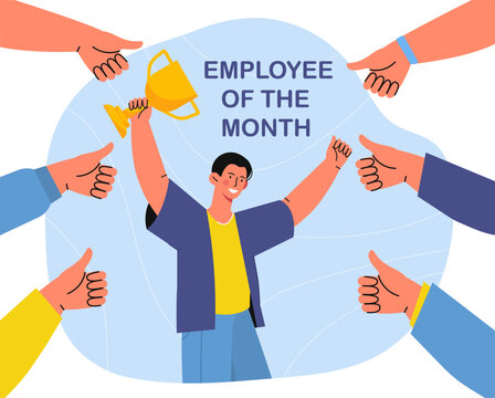 Best employee of month vector