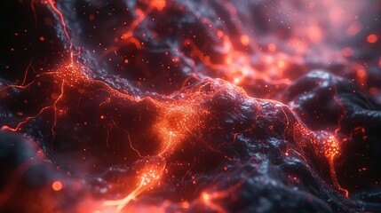 Fototapeta premium Cellular Communication: Deciphering Neurochemical Signaling
