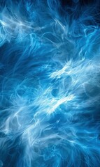 Fototapeta na wymiar dreamy blue abstract background with wispy clouds and soft gradients, creating a sense of depth and mystery