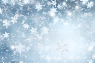 christmas background with snowflakes