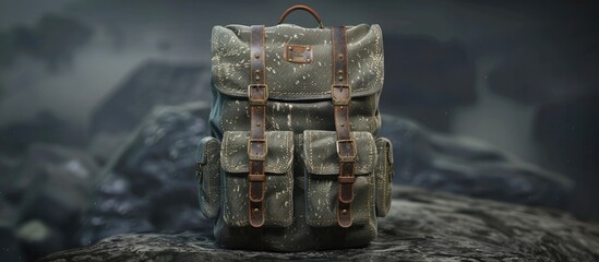 Stylish D Rendered Backpack Essential Gear for Modern Adventurers