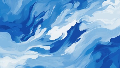 Obraz premium blue watercolor background
