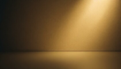 minimalistic abstract light beige golden background for product presentation incident light from...