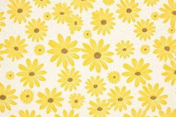 Silkscreen daisy pattern backgrounds flower petal.