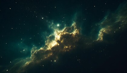 fantasy space nebula giant interstellar cloud with stars