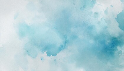blue watercolor background texture blotches of watercolor paint textured grainy paper light blue wash with abstract blob design