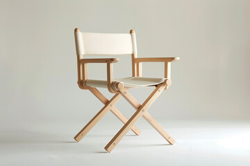 Crisp image capturing the exquisite contours of Luna director chair against a pure white background.