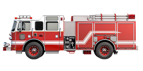 fire truck isolated