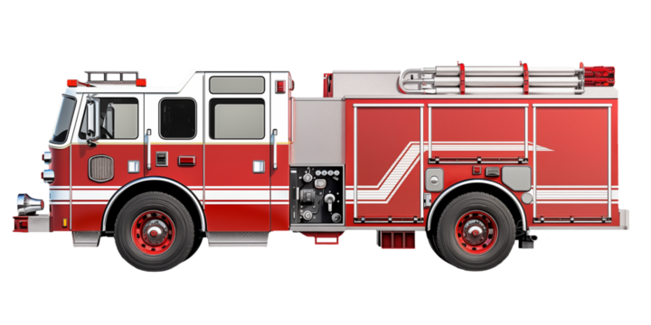 fire truck isolated