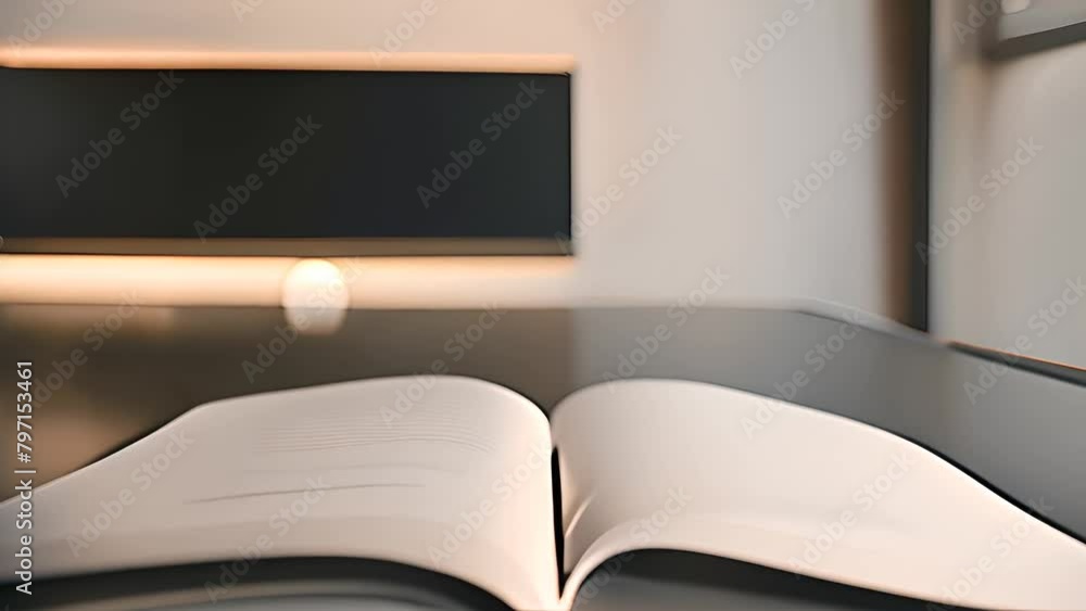 Poster open book on table generative ai
