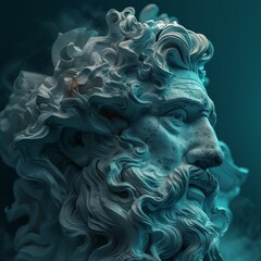 Ancient Greek sculpture of a mythical figure