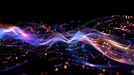 futuristic line technology 