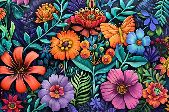 Botanical Whimsy: A Captivating Background could be a lush, enchanting tapestry of vibrant flora woven with delicate tendrils of imagination. 