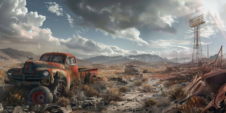 Fallout Odyssey: Journey Through the Wasteland - An odyssey through a world transformed by fallout, where every step is a journey fraught with danger and discovery