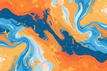Fototapeta na wymiar Abstract Colorful Swirls Background