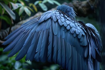 Fototapeta premium Close-up of Bird Feathers in Natural Setting