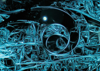 Abstract Ice Microscopic Silica Glass Texture	