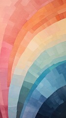 Rainbow abstract pattern shape.