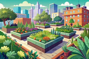 A self-driving car navigating through urban streets.