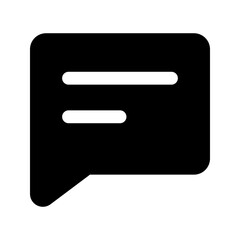 chat glyph icon