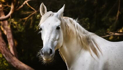 ai generative of white horse